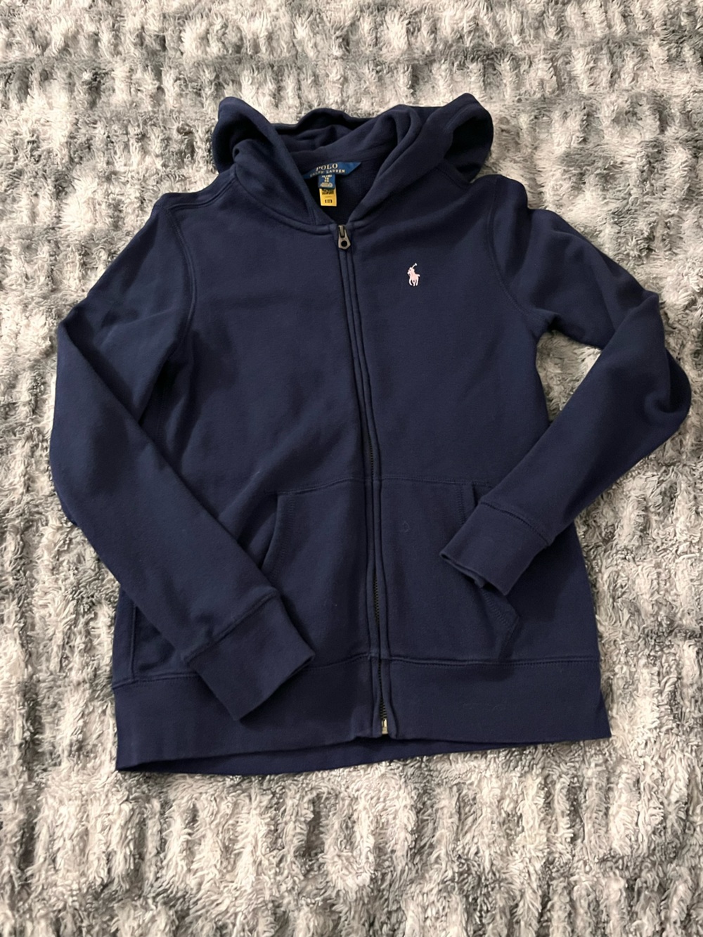 Polo by Ralph Lauren Kids Navy Full-Zip Hooded Sweatshirt with Pony